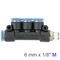 AIRCRAFT Pu Hose Fitting Manifold 4 X 6mm Port X 1/8'm